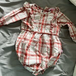 Ruffle Butts Plaid romper